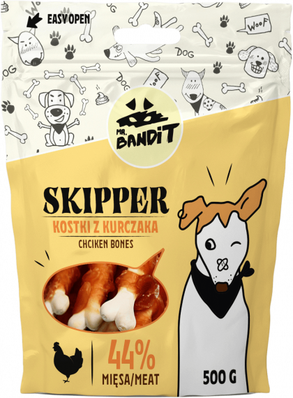Mr. Bandit SKIPPER chicken bones - деликатесно лакомство с пилешко за кучета