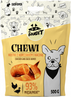  Mr. Bandit CHEWI chicken with duck bones - деликатесно лакомство с пилешко и патешко за кучета