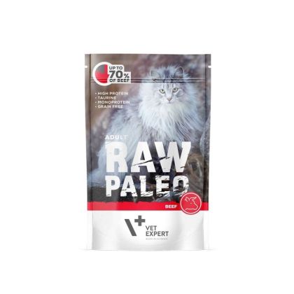 Пауч Raw Paleo Cat Adult Beef 12x100g