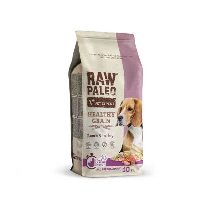 Raw Paleo Healthy Grain Adult Lamb – Пълноценна и балансирана суха храна за зрели кучета от всички породи с агнешко месо и ечемик