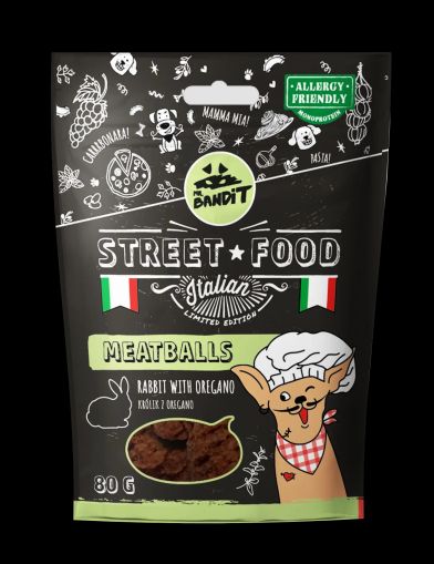 Mr. Bandit Street Food Meatballs rabbit + oregano – месни кюфтенца със заешко месо и риган 80 гр.