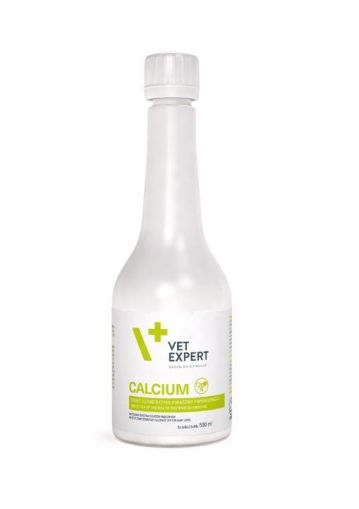 Vet Expert Calcium 500ml - източник на калций, фосфор и магнезий, предназначени за профилактика на следродилна пареза при кравите (млечна треска)