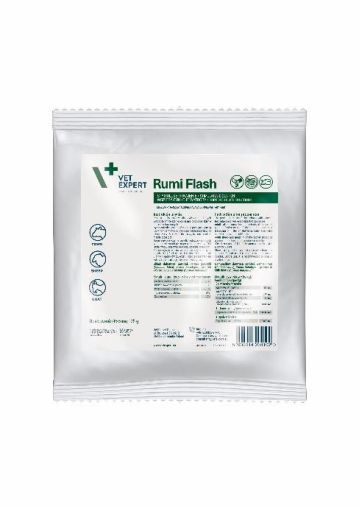 Vet Expert Rumi Flash 125g - съставки за подобряване на храносмилането, подпомагане функционирането на черния дроб и елиминиране на токсините
