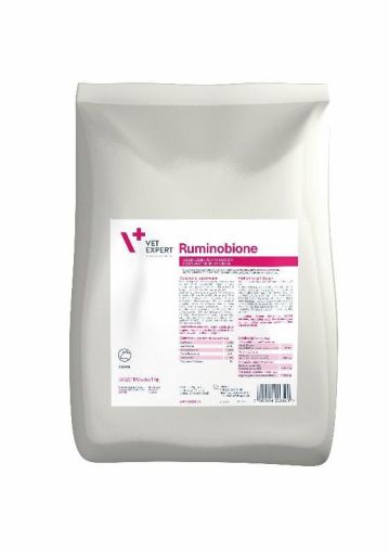 Vet Expert Ruminobione 1kg - Богат източник на вещества, буфериращи киселинното съдържание на търбуха, с добавка на дрожди и билкови съставки за стимулиране на храносмилането