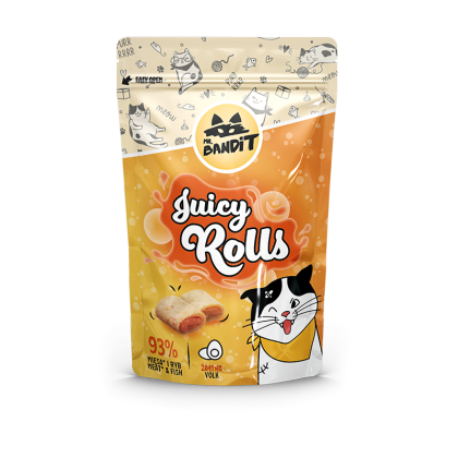 Mr. Bandit Juicy Rolls yolk - сочно лакомство за котки с жълтък 40 гр.