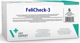 VetExpert FeliCheck -3  (FIV Ab/FeLV Ag /FHW Ab) Test Kit