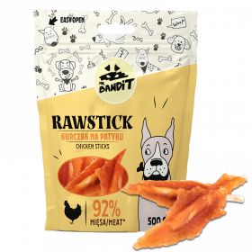  Mr. Bandit RAWSTICK chicken sticks - деликатесно лакомство с пилешко за кучета 500g