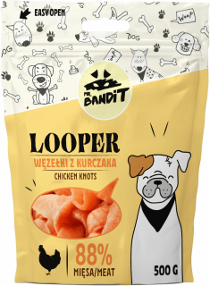 Mr. Bandit LOOPER chicken knots - деликатесно лакомство с пилешко за кучета
