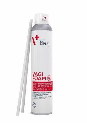 Vet Expet VagiFoam 200ml - Предназначен е за премахване на дразненето на лигавицата на вулвата и влагалището