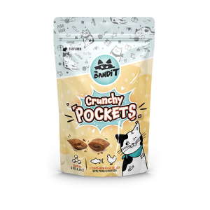 Mr. Bandit Crunchy Pockets tuna & chicken - хрупкави джобчета за котка с вкус на риба тон и пилешко месо 40 гр.