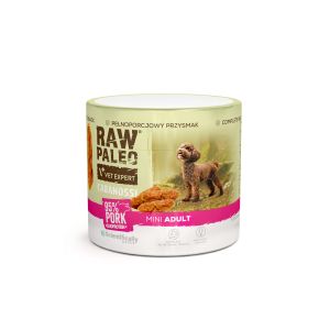 RAW PALEO Cabanossi Pork Mini 100g - пълноценно лакомство с наденица за кучета