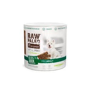 RAW PALEO Vital Pro Dental Duck Mini 100g - хипоалергенно монопротеиново функционално лакомство