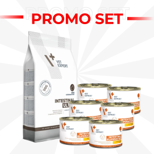 PROMO SET Vet Expert Intestinal Ultra Dog 2kg + Intestinal Elimination can 6x200
