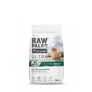 Raw Paleo Ultra Duck Toy & Mini Adult - полувлажна храна за малки породи с патица