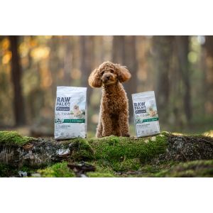 Raw Paleo Ultra Duck Toy & Mini Adult - полувлажна храна за малки породи с патица