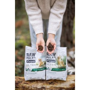 Raw Paleo Ultra Duck Toy & Mini Adult - полувлажна храна за малки породи с патица